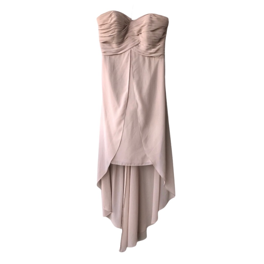 ❗️Sale❗️Strapless High Low Bridesmaid Dress
